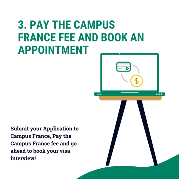 Pay the Campus France fee 