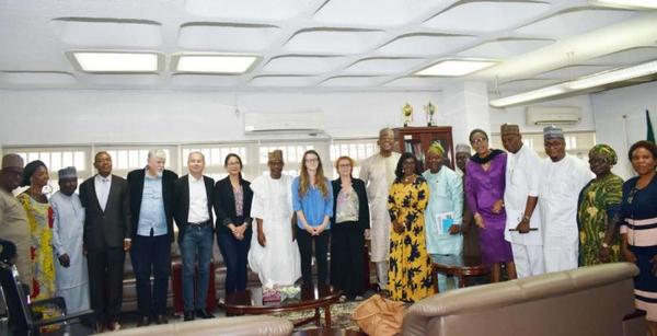 NUC Acting Executive Secretary, Mr. Chris J. Maiyaki, with the experts’ committee from Hcéres, August 2023 NUC Acting Executive Secretary, Mr. Chris J. Maiyaki, with the experts’ committee from Hcéres, August 2023